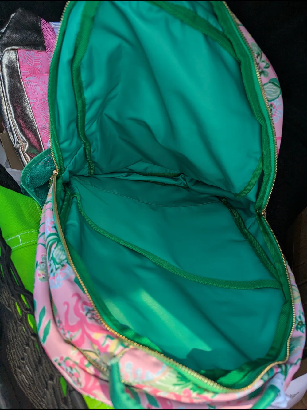 Lilly Pulitzer Women's Floral Pink & Green Backpack